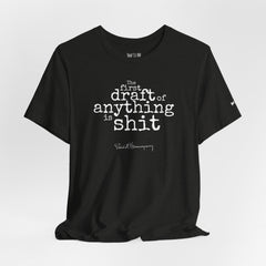 Flat lay thumbnail of Cotton T-Shirt in color Black Heather on a white background