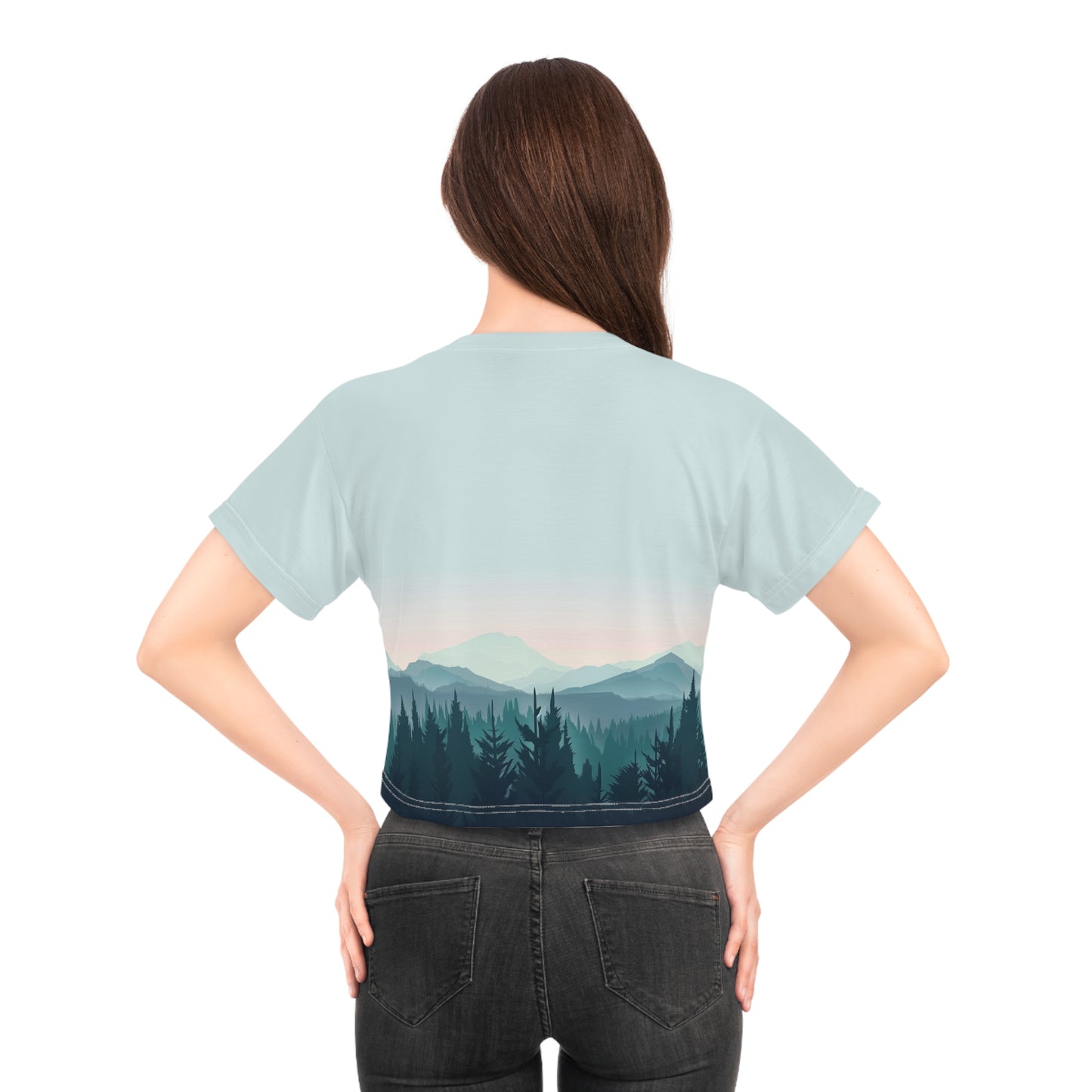 Nature's Bliss Cropped Tee for women