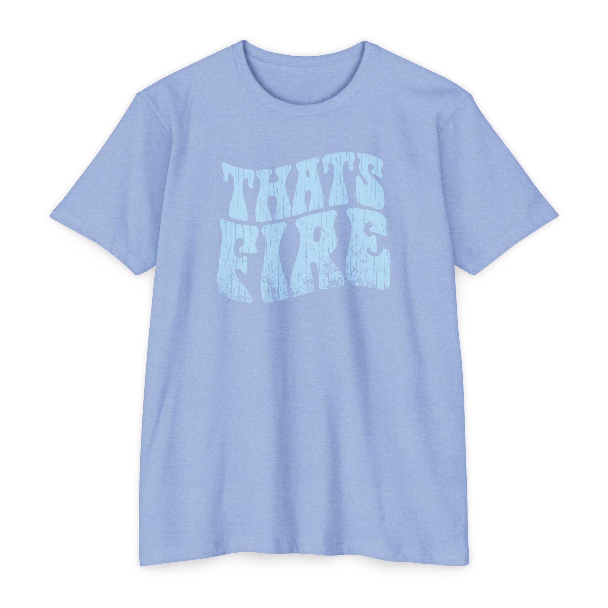 Women's 70s Vintage Style T-Shirt – Retro "That's Fire" Graphic Tee