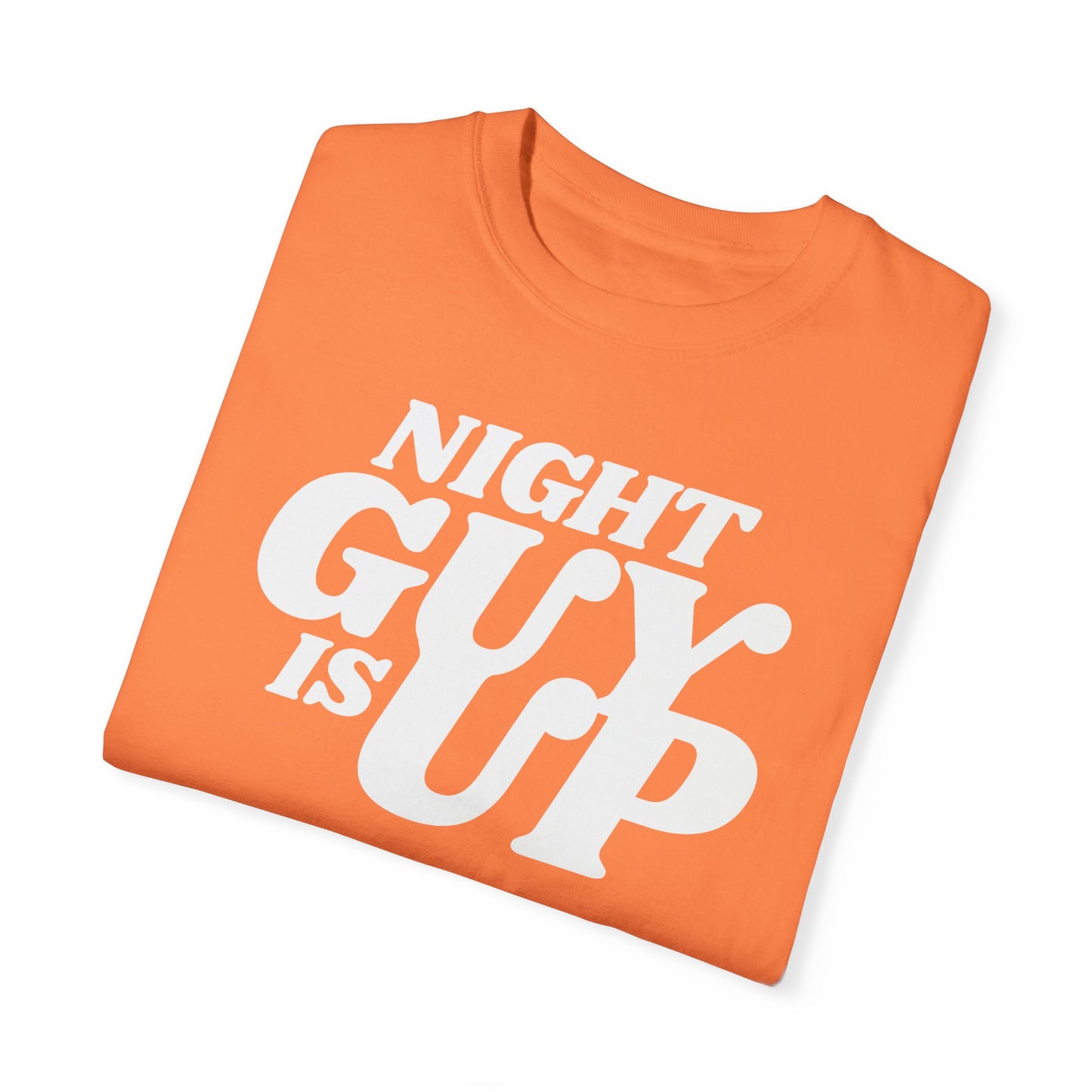 Night Guy is up, screw morning guy men's T-shirt