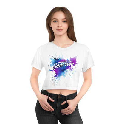 Embrace The Journey Colorful Cropped Tee for Women