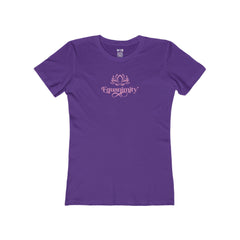 Flat lay thumbnail of Cotton T-Shirt in color Solid Purple Rush on a white background