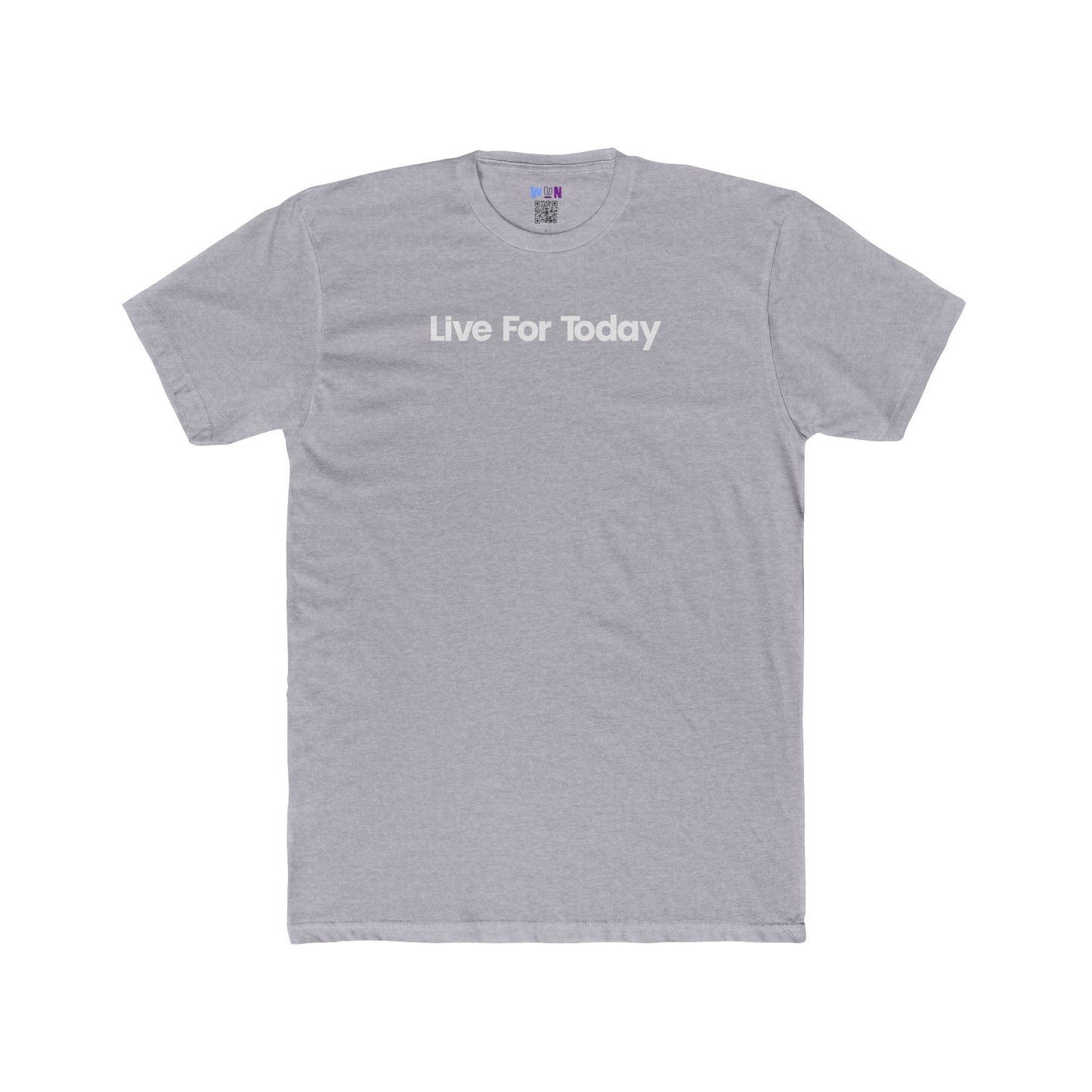 Live For Today affirmation, mantra & inspirational Tee with for Men