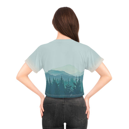 Nature's Bliss 2025 Cropped Outdoors Tee for women