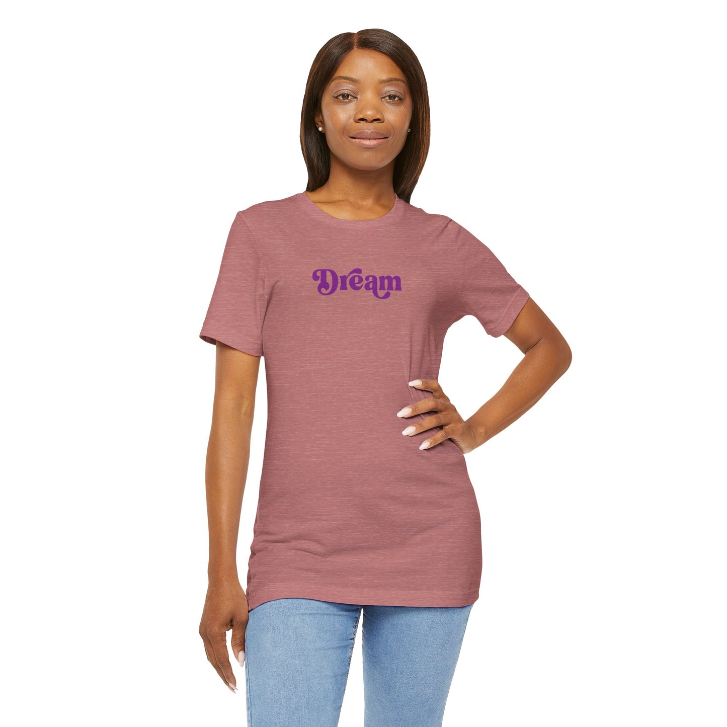 Beautiful & minimalistic 'Dream' aspiration short sleeve tee for women