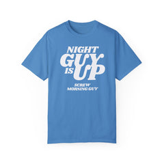Flat lay thumbnail of Cotton T-Shirt in color Royal Caribe on a white background