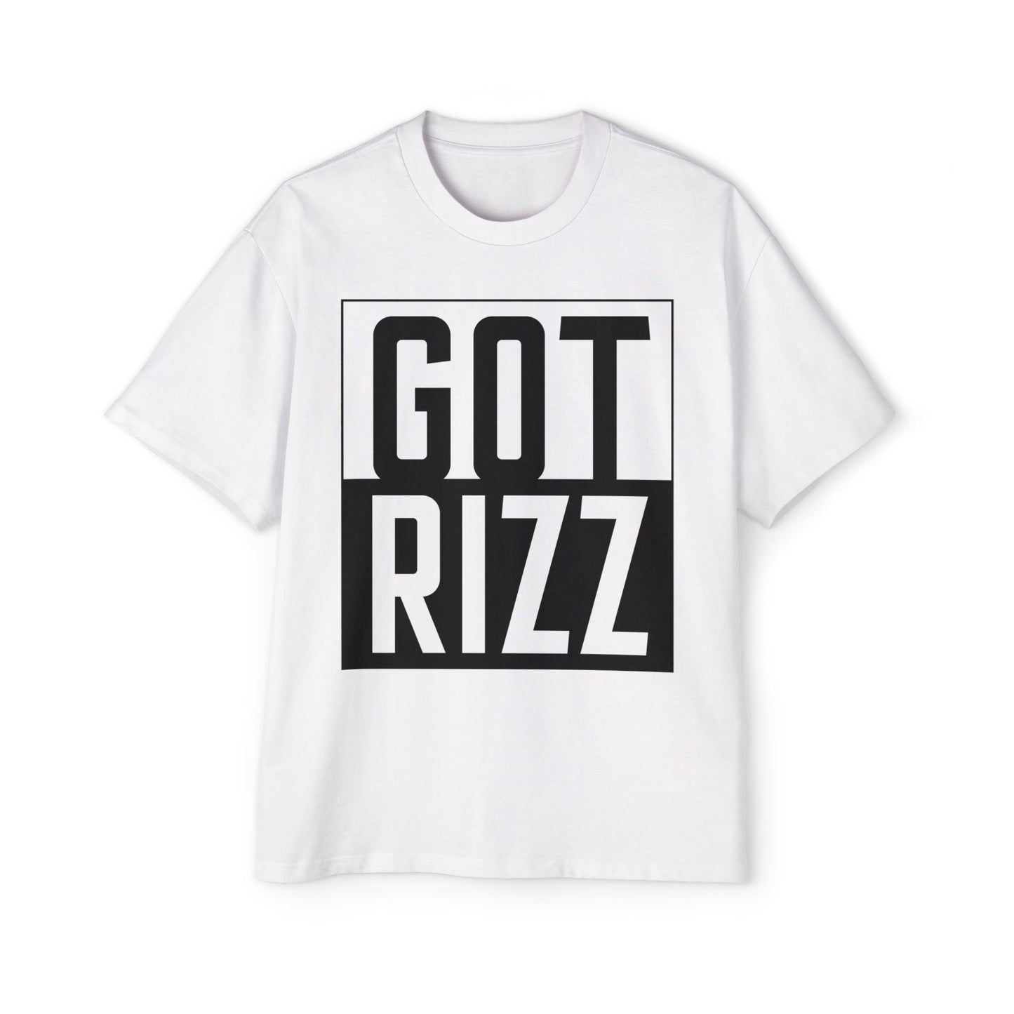 Got Rizz Men's Gen-Z Oversized Heavy Tarp Fit Tee