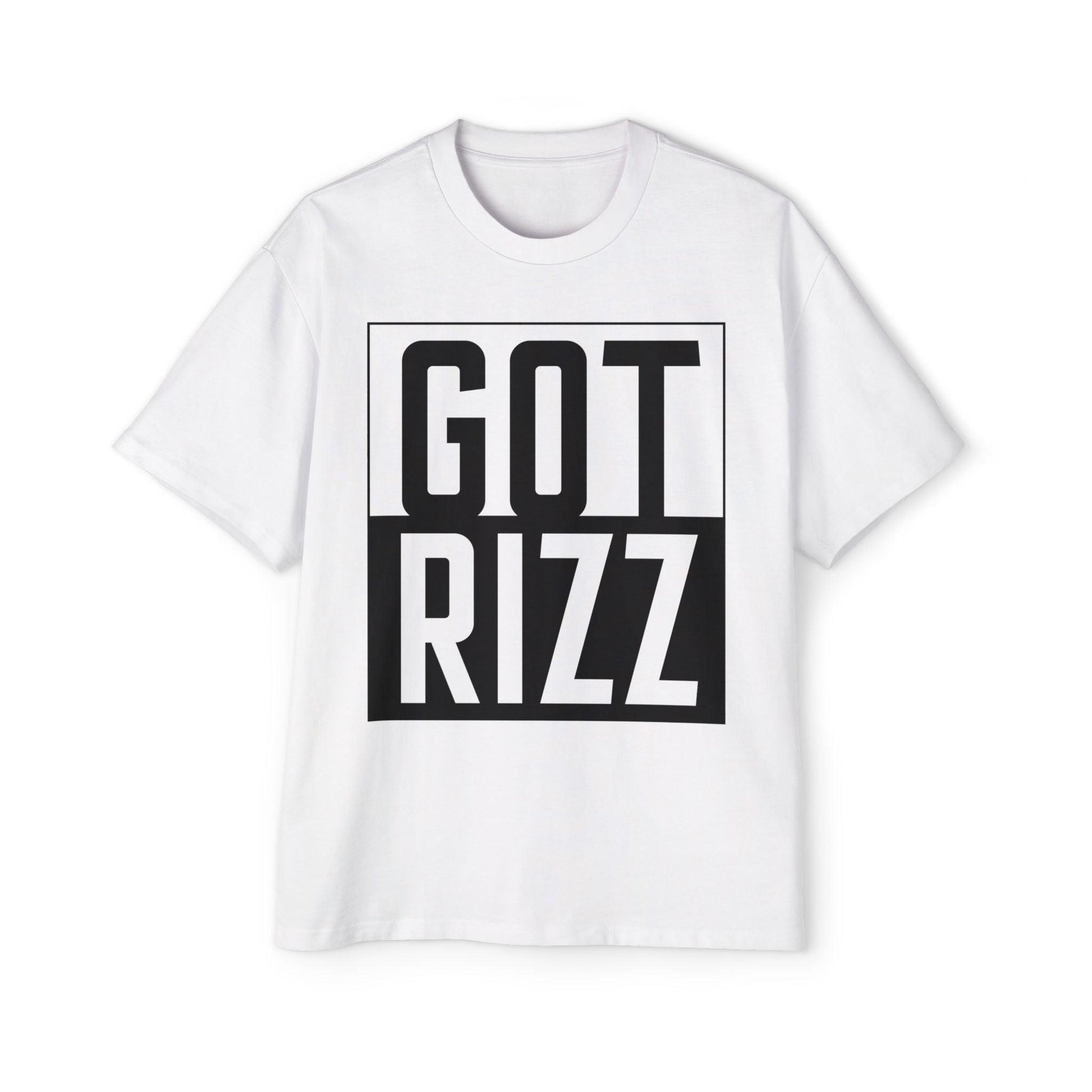 Got Rizz Men's Gen-Z Oversized Heavy Tarp Fit Tee
