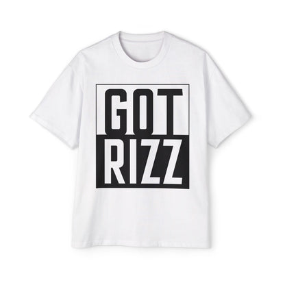 Got Rizz Men's Gen-Z Oversized Heavy Tarp Fit Tee