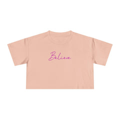 Flat lay thumbnail of Cotton T-Shirt in color Pale Pink on a white background