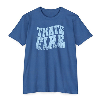Men's 70s Vintage Style T-Shirt – Retro "That's Fire" Graphic Tee