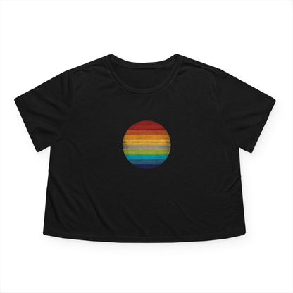 Ocean Drive Vintage Solo Sunset Cropped tee for her