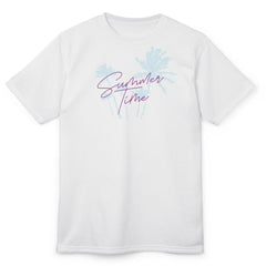 Flat lay thumbnail of Polyester T-Shirt in color White on a white background