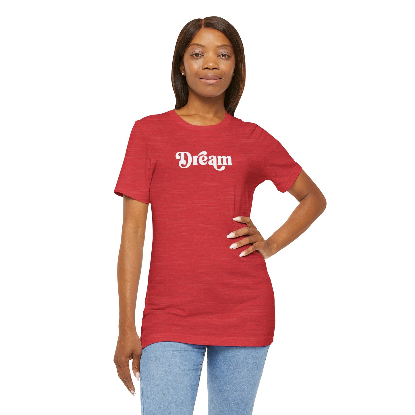 Beautiful & minimalistic 'Dream' aspiration short sleeve tee for women