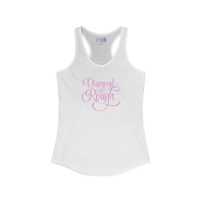 Women's Lilac "Diamond in the Rough" Scooped Neck Tank Top