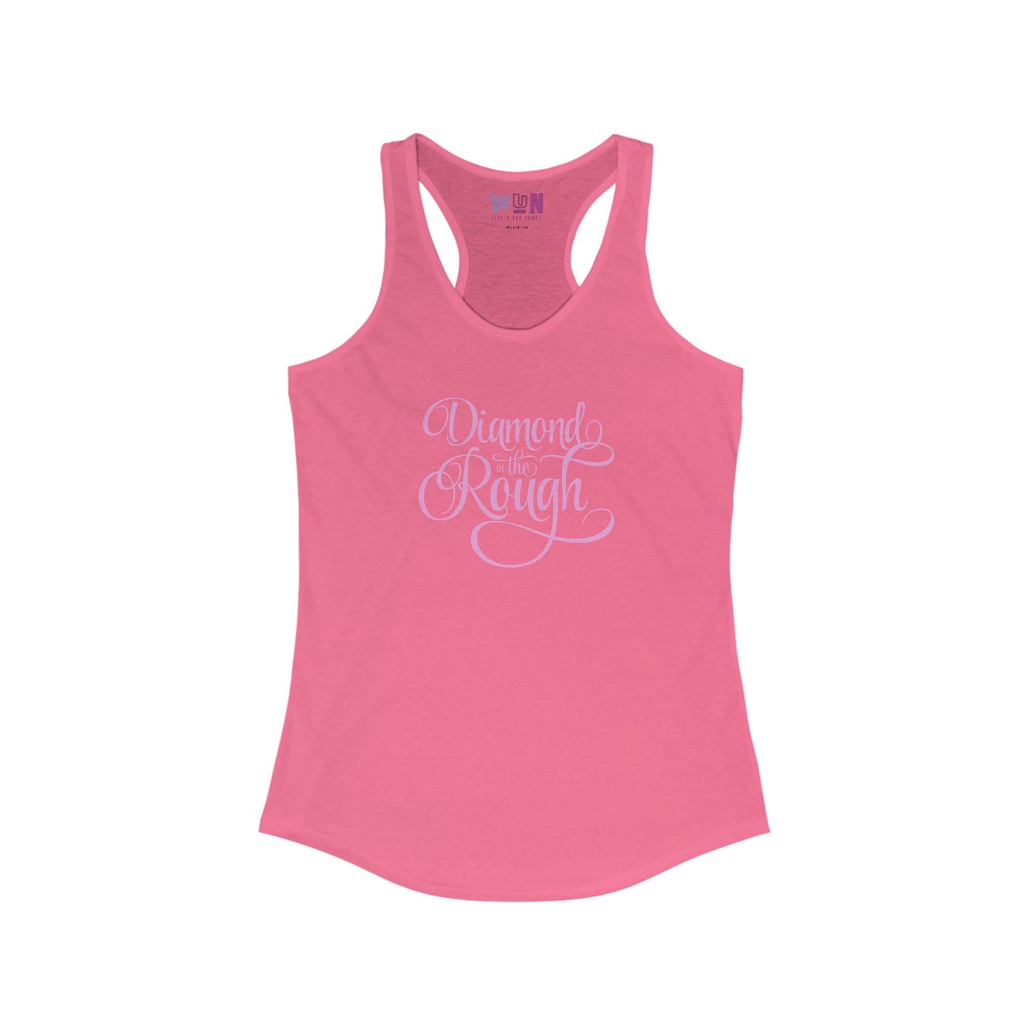 Women's Lilac "Diamond in the Rough" Scooped Neck Tank Top