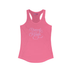 Flat lay thumbnail of Cotton Tank Top in color Solid Hot Pink on a white background
