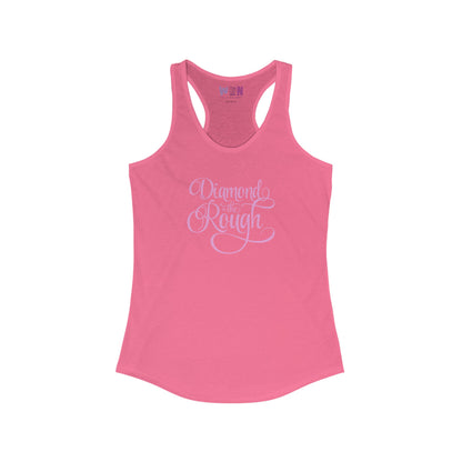 Women's Lilac "Diamond in the Rough" Scooped Neck Tank Top