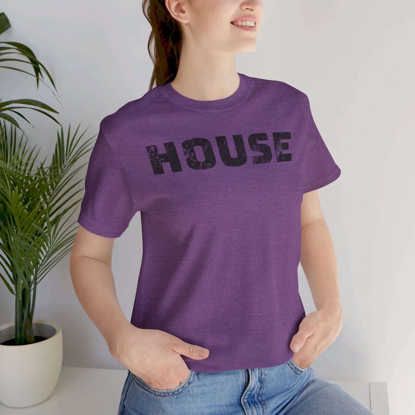 Grungy House Women's Purple Heather Tee