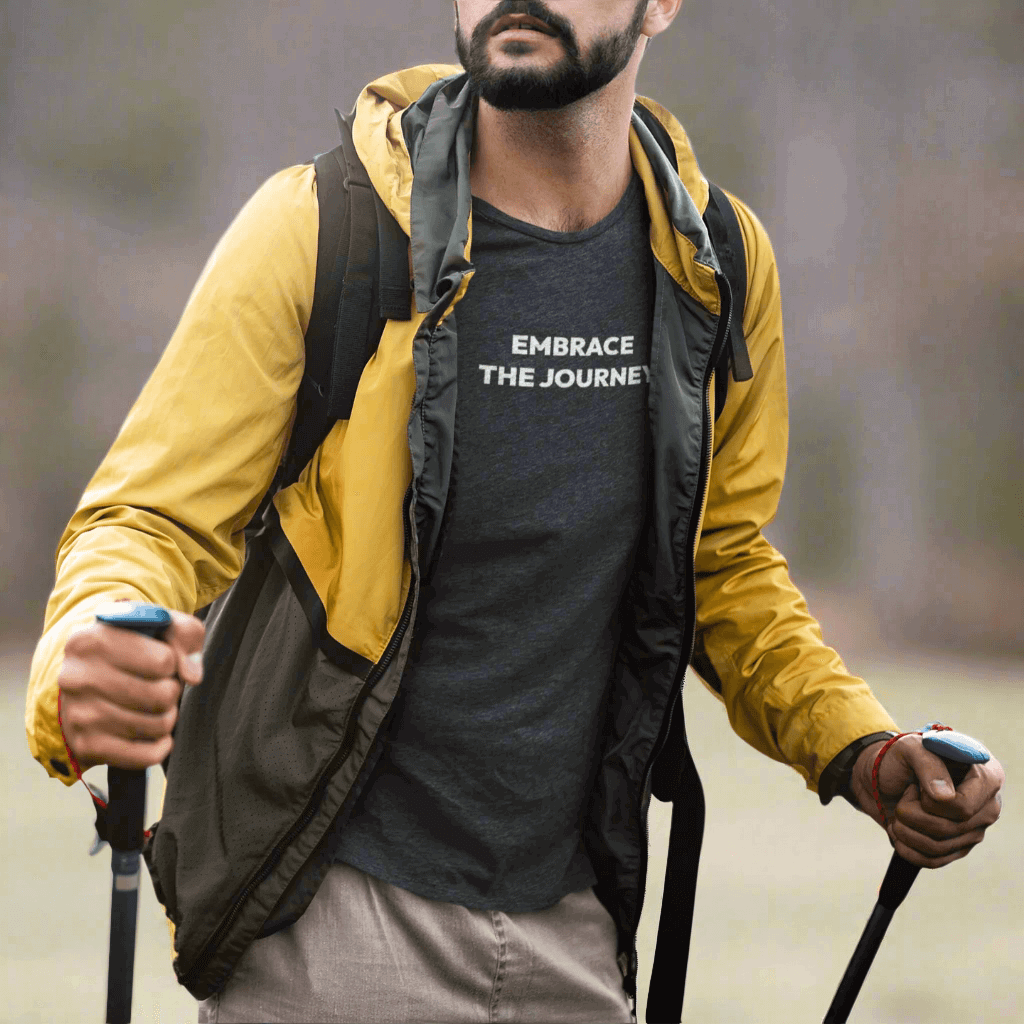 Showing image at position 2 for  lifestyle viewed from the front in Heather Gray male 