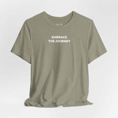 Flat lay thumbnail of Cotton T-Shirt in color Heather Stone on a white background