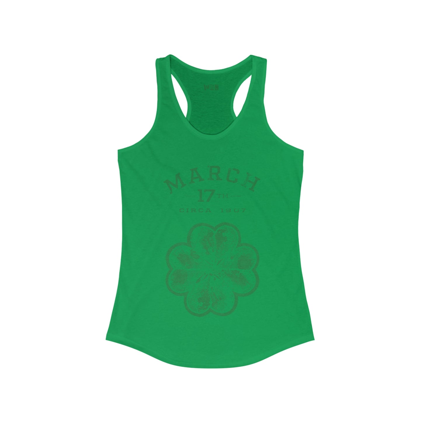 Retro vintage Shamrock St Patricks Day Tee | Trendy Irish Shamrock Four leave clover tank for women | Paddy's day gift