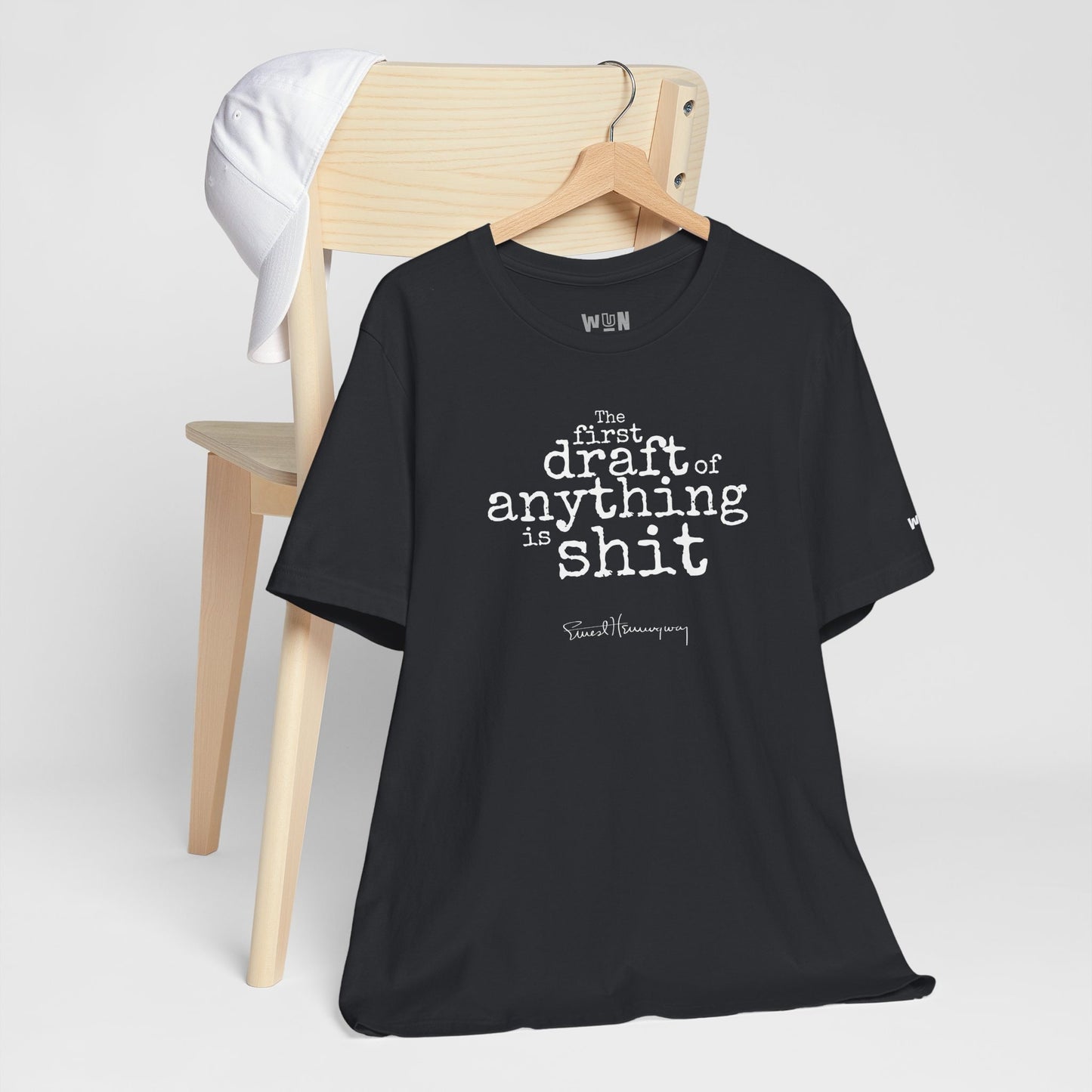 The First Draft of Anything is s**t | Ernest Hemingway Famous Quote  | Literature Quote T-Shirt