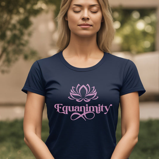 Equanimity Buddhism Shirt Yoga Meditation Casual Positivity Mindfulness Womens Tee for her