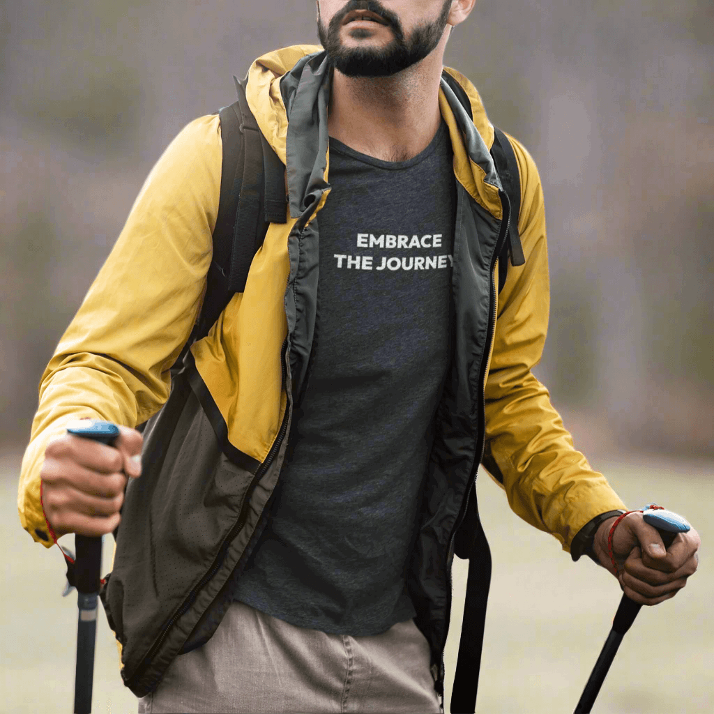 Embrace The Journey Motivational Mens Tee