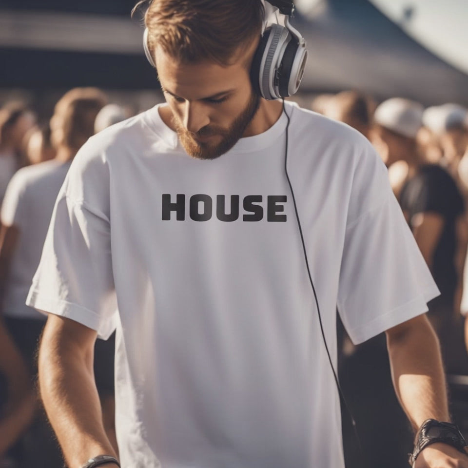 Men's Oversized Drop-Tail T-Shirt | HOUSE Tee