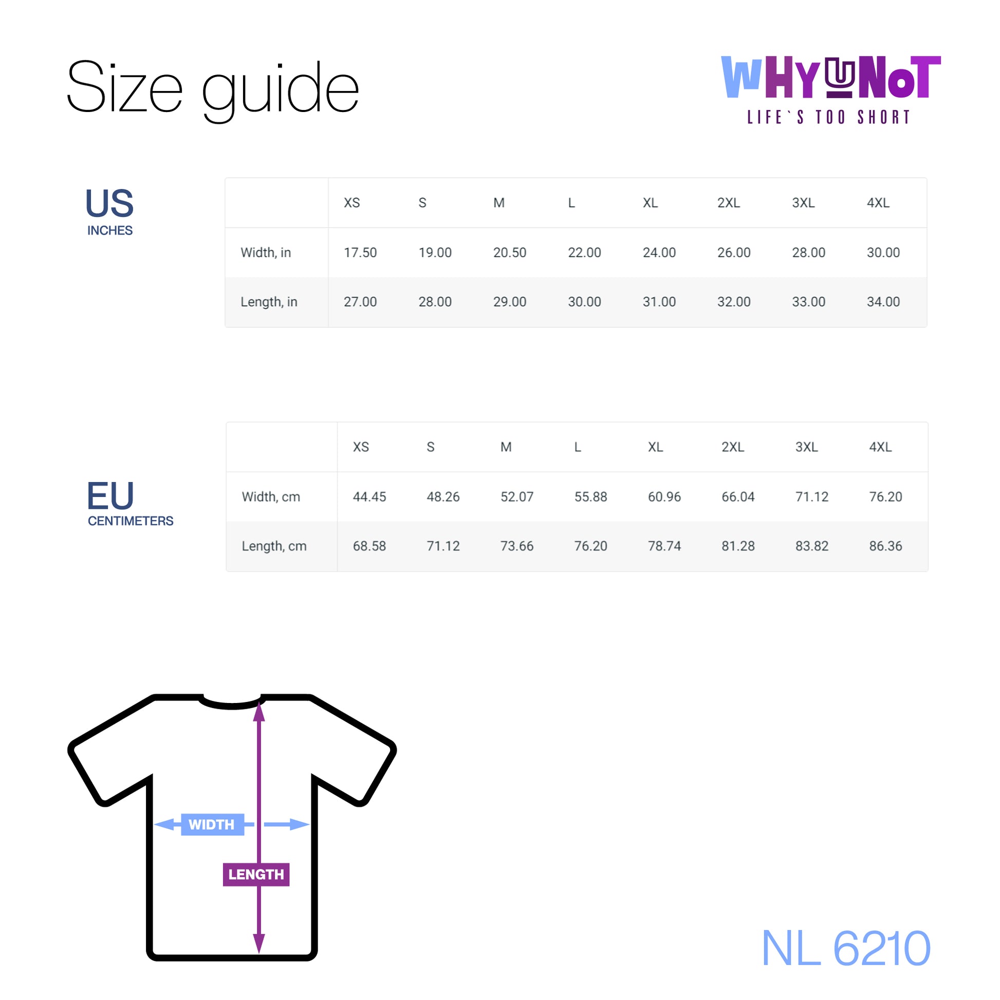 fake news fake reviews white tee Size Guide