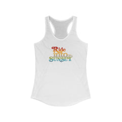 Flat lay thumbnail of Cotton and Polyester Tank Top in color Solid White on a white background